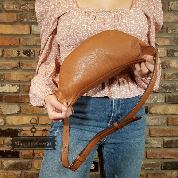 NWT Kate Spade New York Leila Leather Belt Bag Fanny Pack in WARM GINGERBREAD - Picture 7 of 8